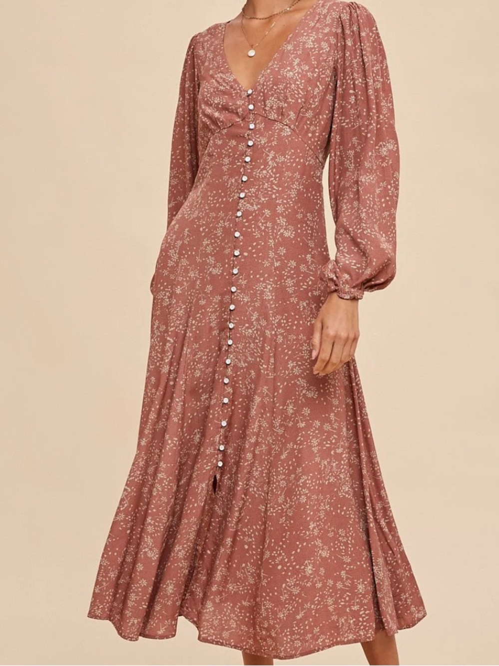 Worth Collective Black Floral Maxi Dress